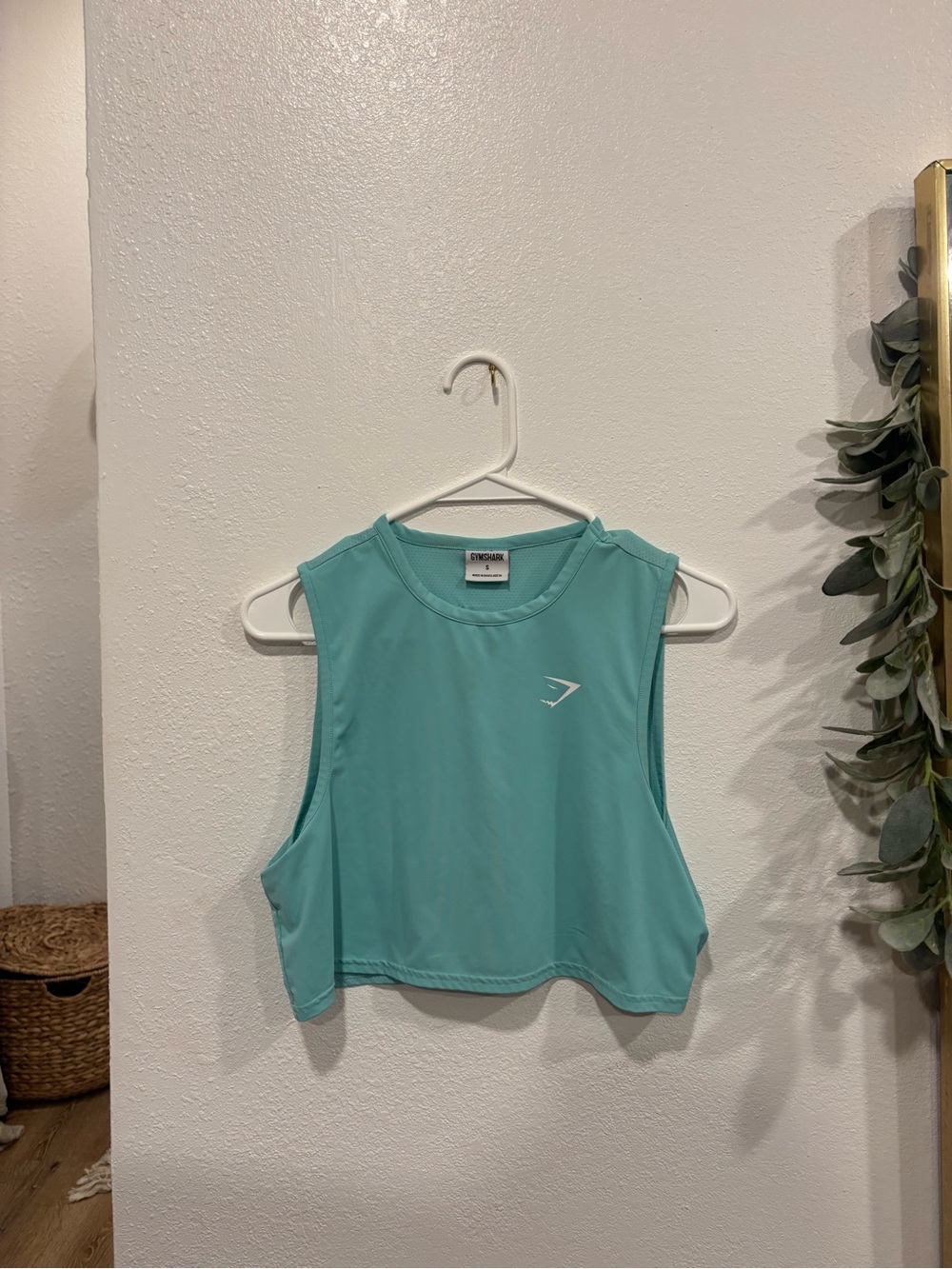 Gymshark Women’s Teal Cropped Muscle Tank